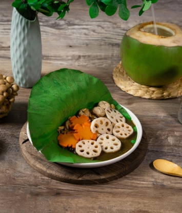 Nấm Hấp Lá Sen