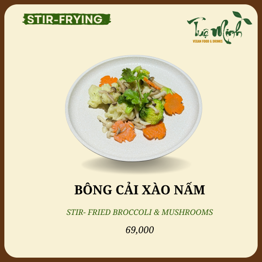 Bông Cải Xào Nấm