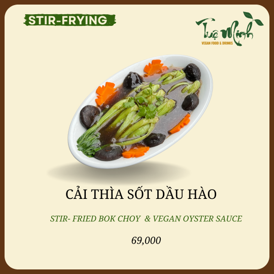 Cải Thìa Sốt Dầu Hào