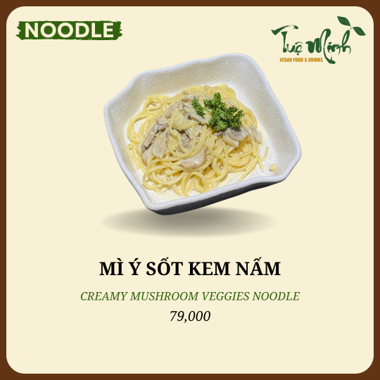 Mì Ý Kem Nấm